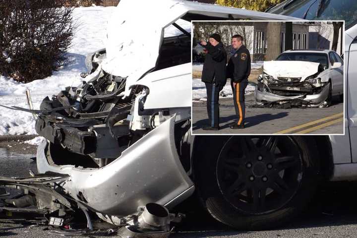 Four-Vehicle Pileup In Fair Lawn Smashes Sedan