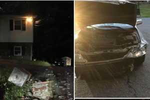 Teen Trio Caught After Fleeing Car Crash Into Pillar Of Airmont Home