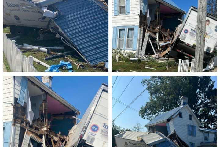 Box Truck Barrels Through Maryland Home, Driver Hospitalized: Fire Officials