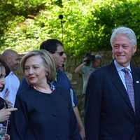 <p>Hillary and Bill Clinton</p>
