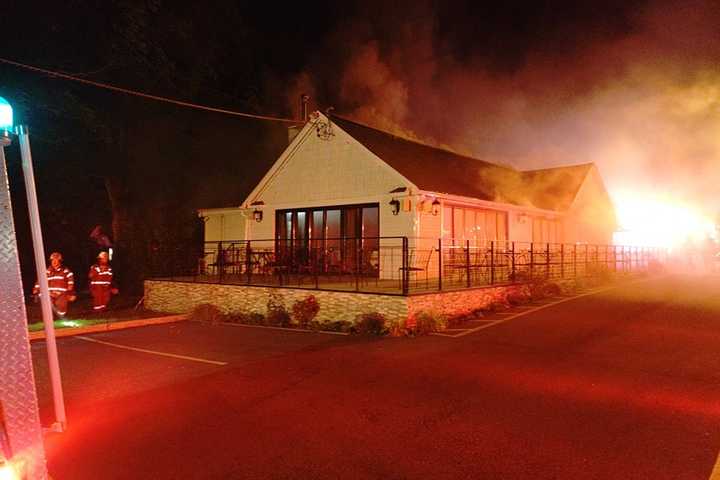Blaze Sparks At Westchester Restaurant