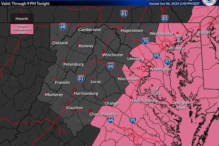 New Round Of Severe Thunderstorms Expected To Hit Maryland