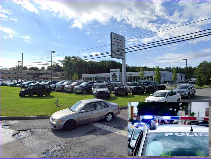 A man was killed after being hit by a car at a Newburgh car dealership. 