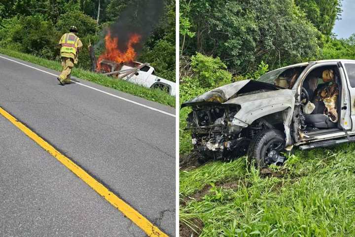 Man Critically Injured After Fiery Crash On Route 9 In Hudson Valley