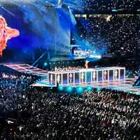 <p>Pop singer Taylor Swift performs at Gillette Stadium in Foxboro, MA, in May 2023.</p>